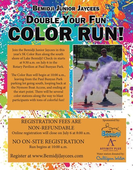 Jaycees Water Carnival: Double Your Fun Color Run | Visit Bemidji